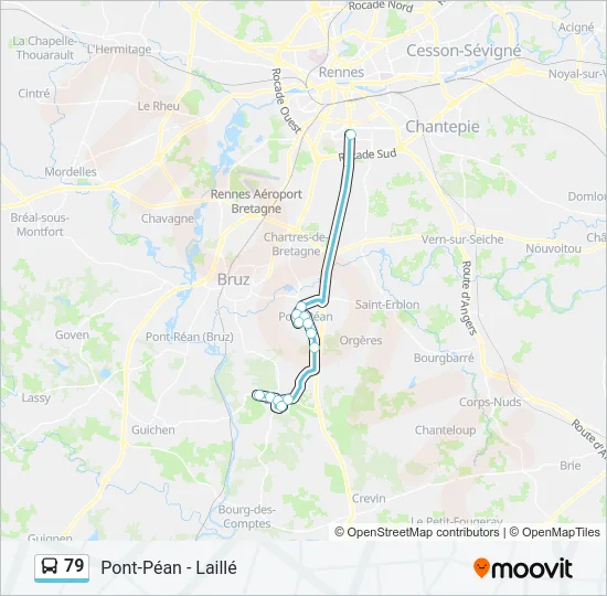 79 Bus Line Map