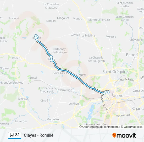 81 Bus Line Map