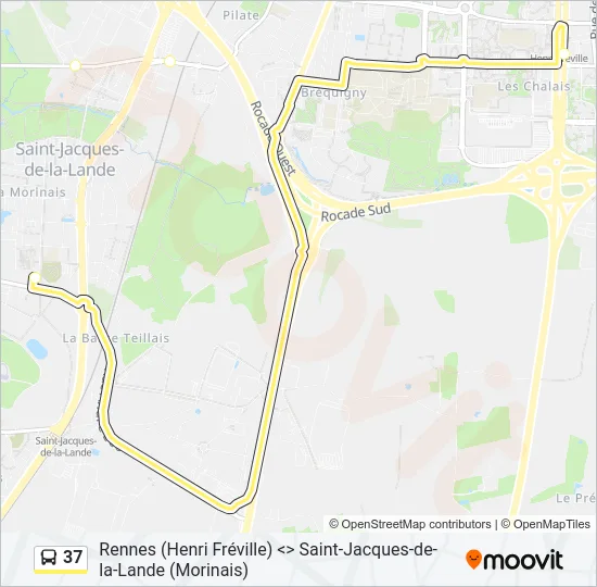 37 Bus Line Map
