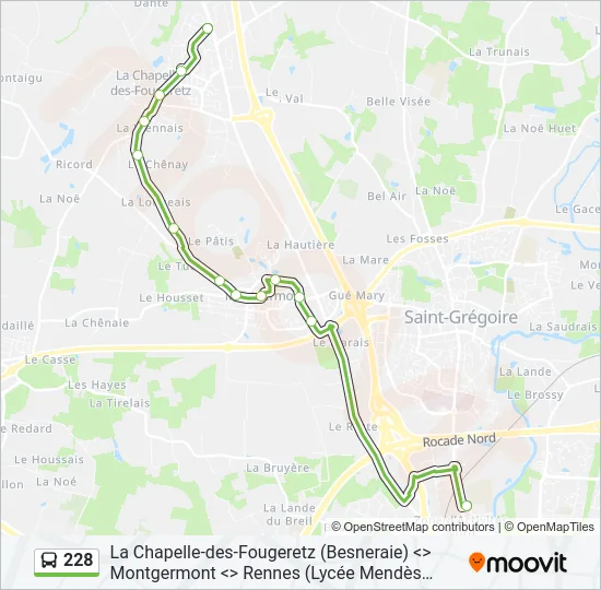 228 Bus Line Map