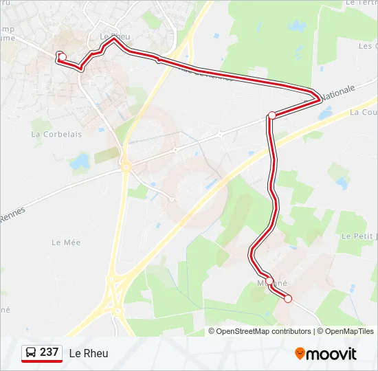 237 Bus Line Map