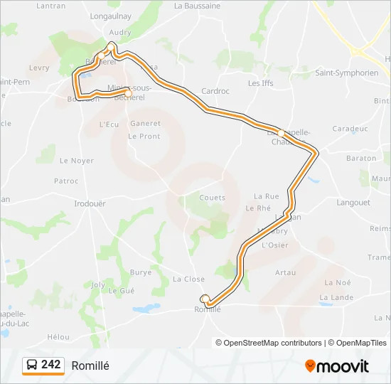 242 Bus Line Map