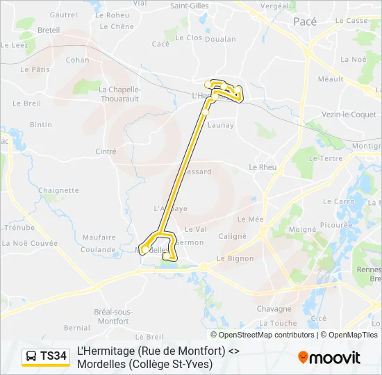 TS34 Bus Line Map