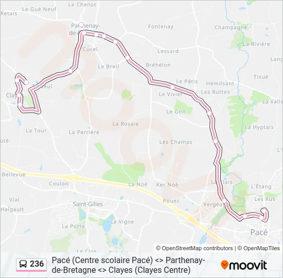 236 Bus Line Map
