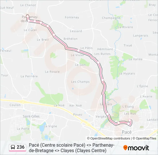 236 Bus Line Map
