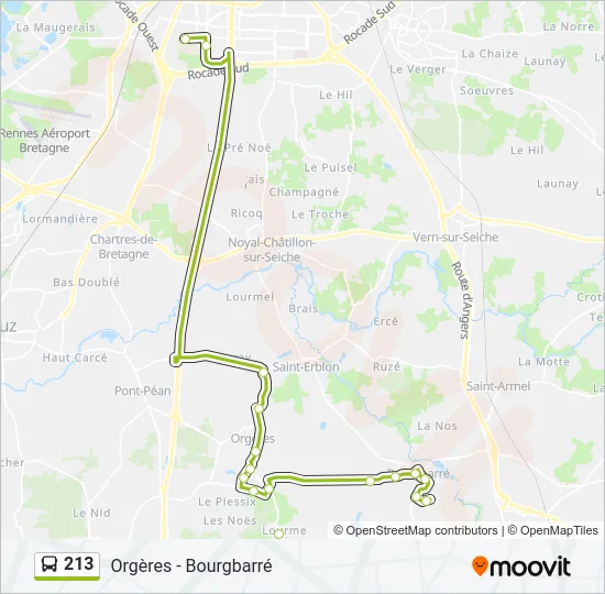 213 Bus Line Map