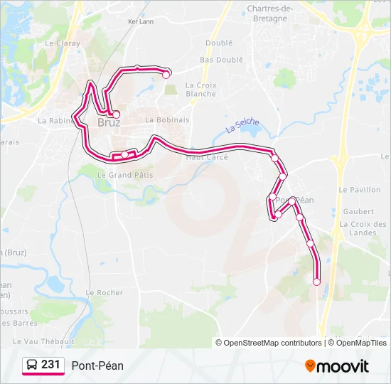 231 Bus Line Map