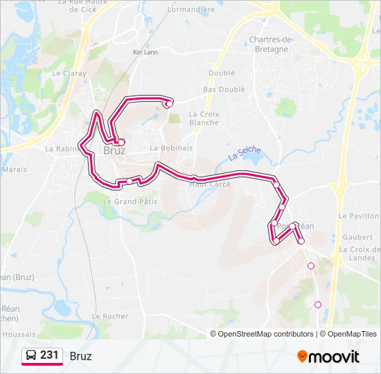 231 Bus Line Map