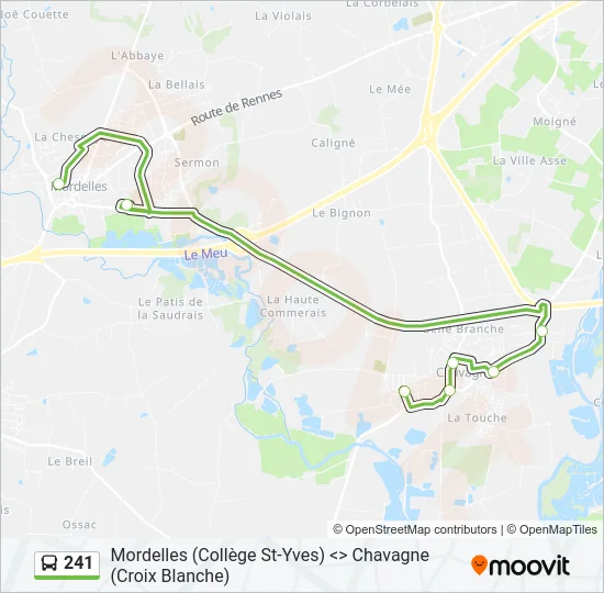 241 Bus Line Map