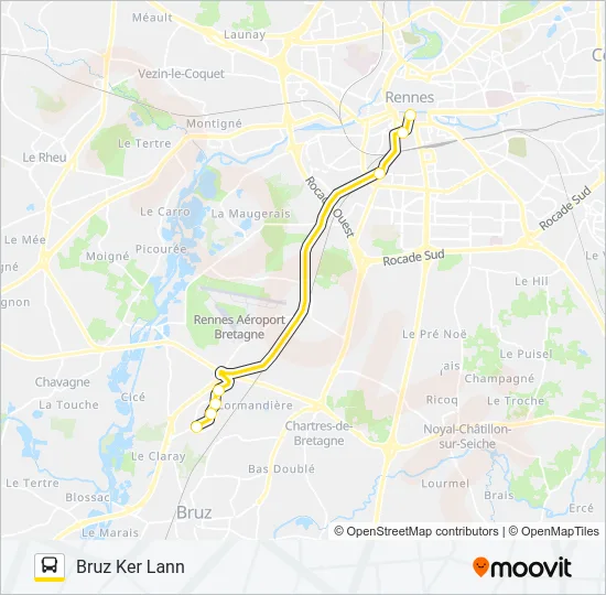 KER-LANNEX Bus Line Map