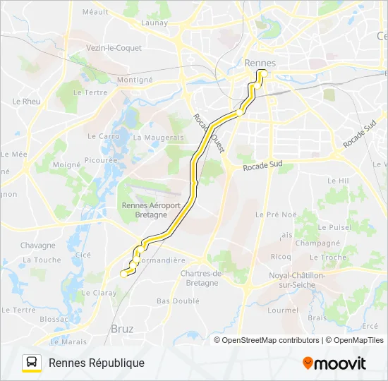 KER-LANNEX Bus Line Map