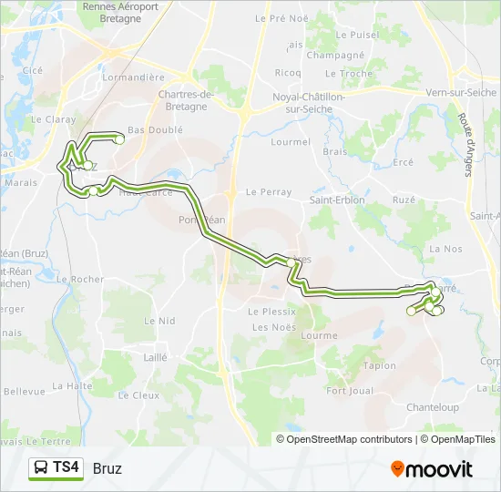 TS4 Bus Line Map