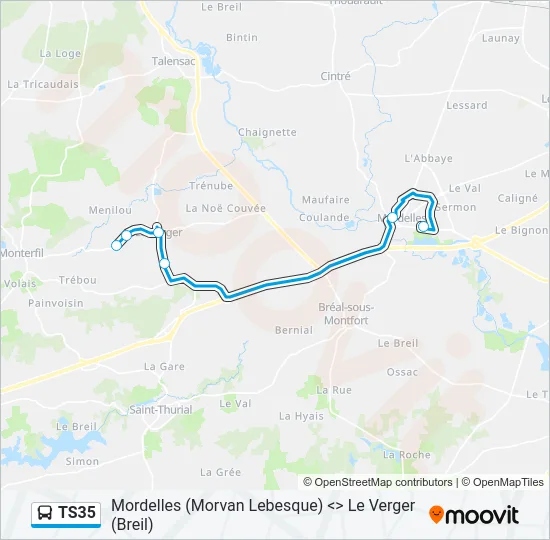 TS35 Bus Line Map