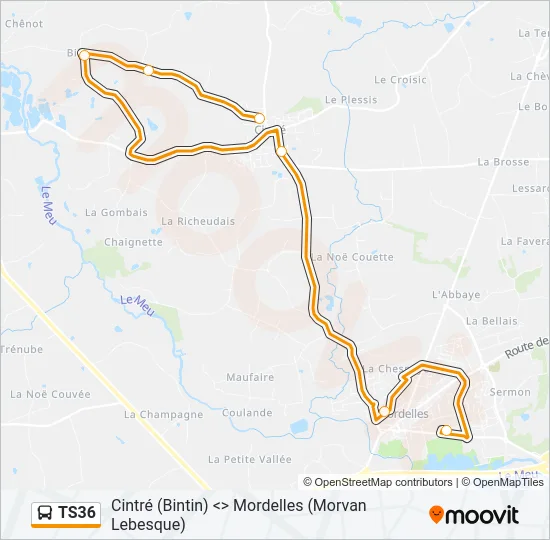 TS36 Bus Line Map