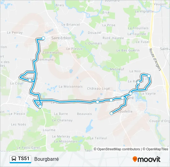 TS51 Bus Line Map