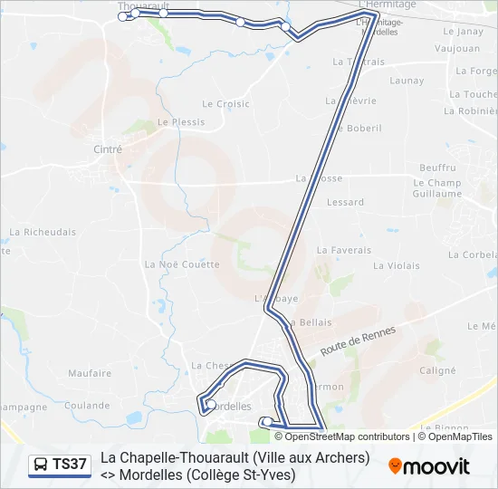 TS37 Bus Line Map