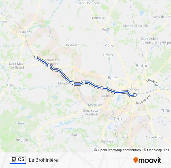 C5 Train Line Map