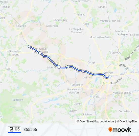 C5 Train Line Map