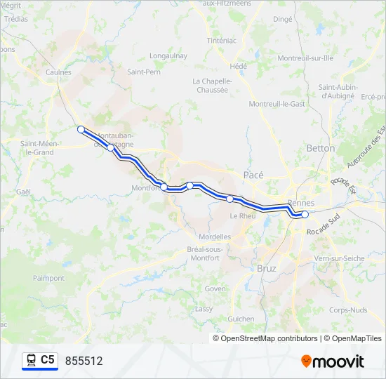 C5 Train Line Map