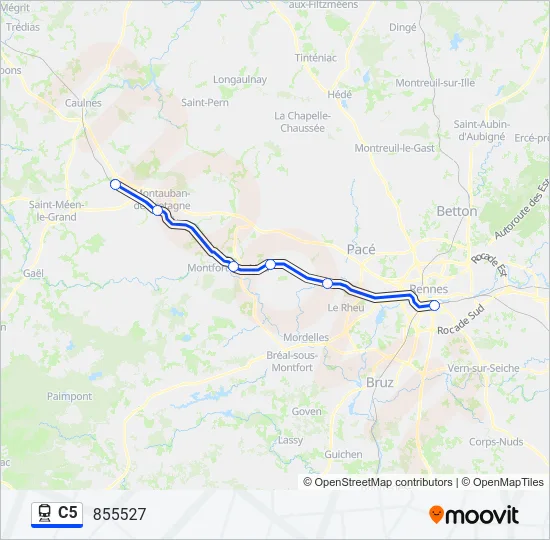 C5 Train Line Map