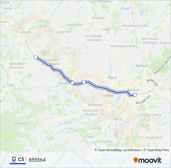 C5 Train Line Map