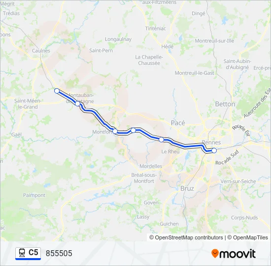 C5 Train Line Map