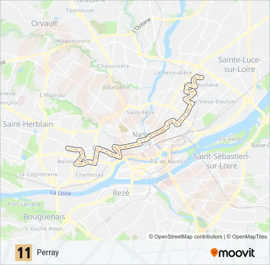 11 Bus Line Map