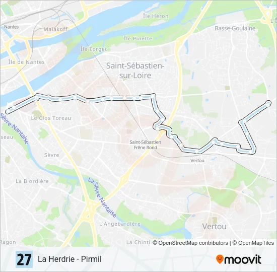 27 Bus Line Map