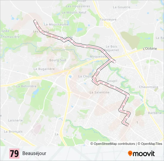 79 Bus Line Map