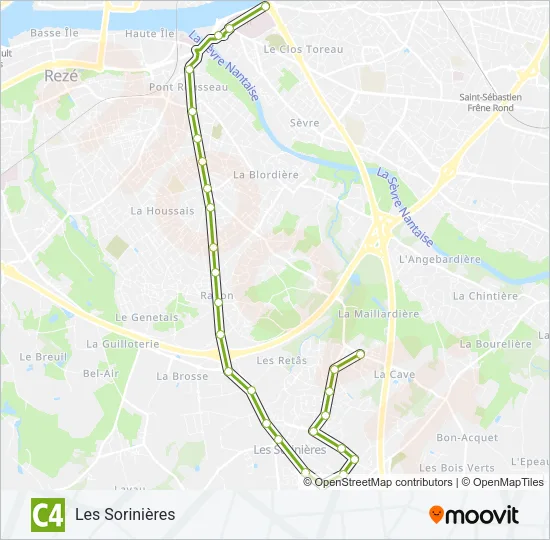 C4 Bus Line Map