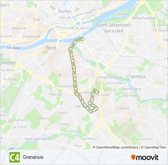 C4 bus Line Map