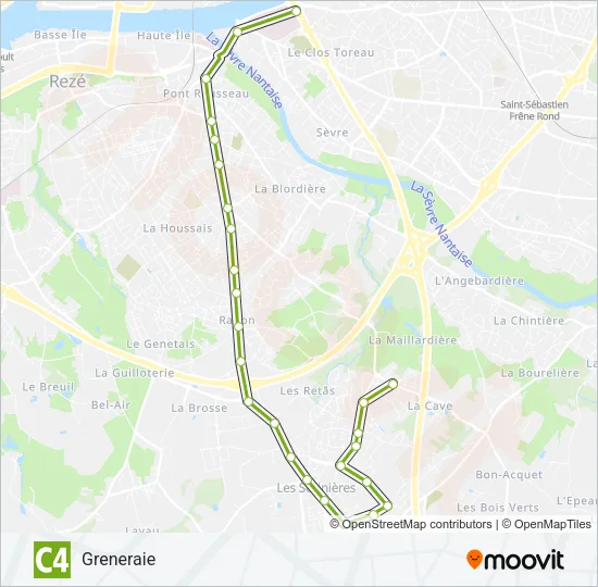 C4 Bus Line Map