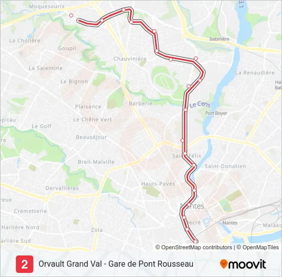 2 Light Rail Line Map