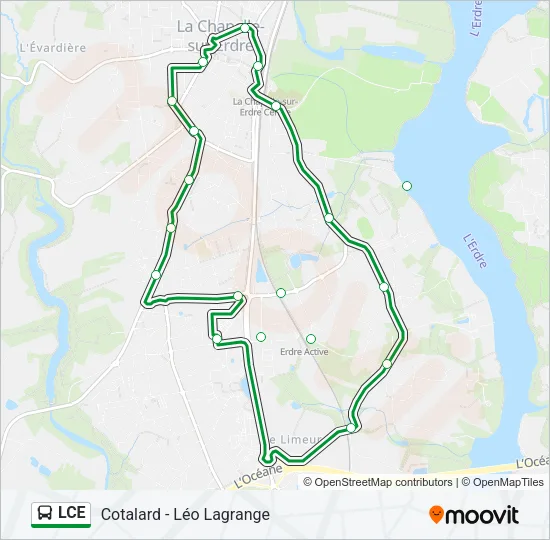 LCE Bus Line Map