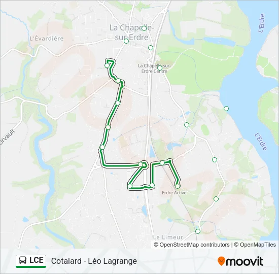 LCE Bus Line Map