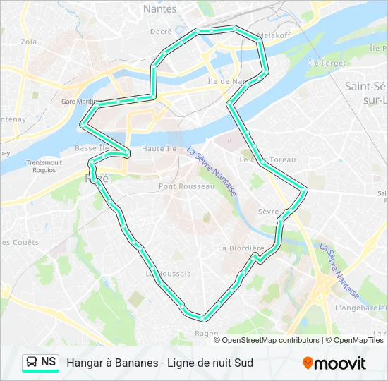 NS Bus Line Map
