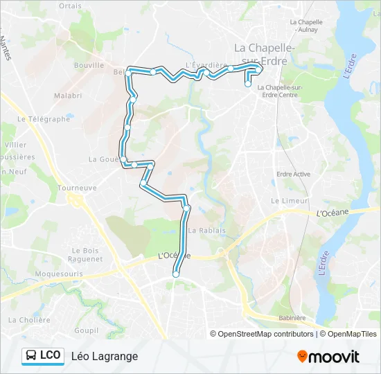 LCO Bus Line Map