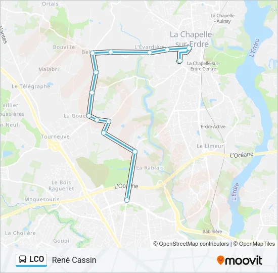 LCO Bus Line Map