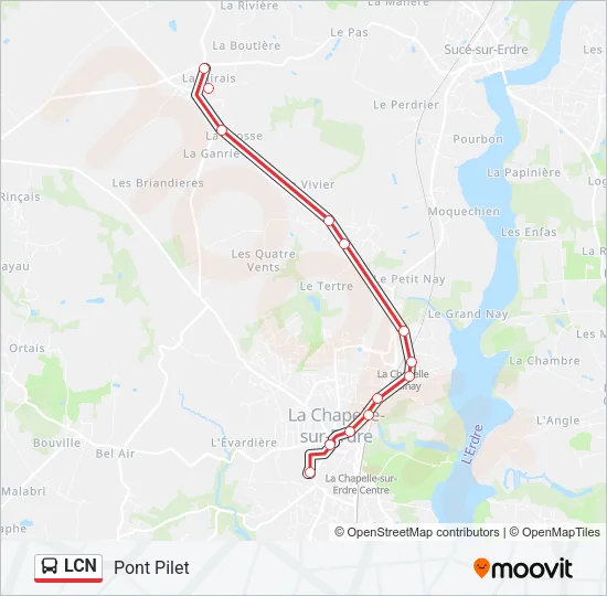 LCN Bus Line Map