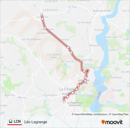 LCN Bus Line Map