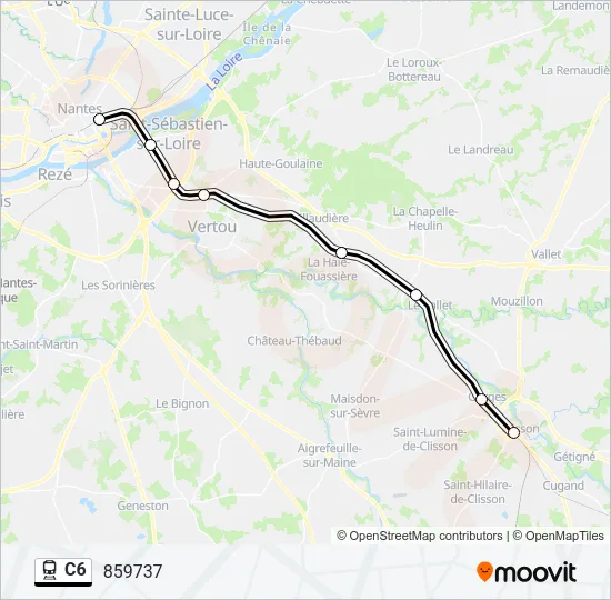C6 Train Line Map