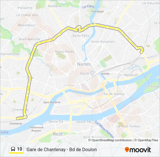 10 Bus Line Map