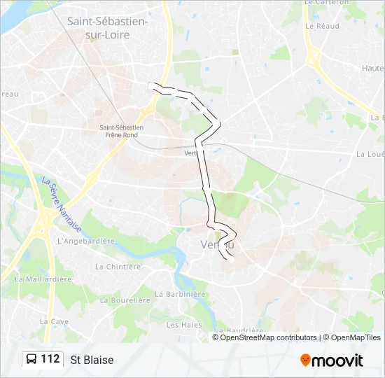 112 Bus Line Map