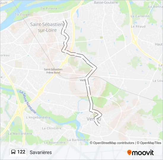122 Bus Line Map