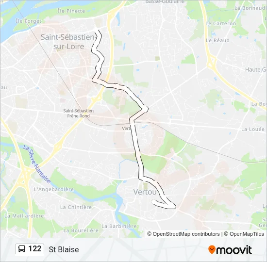 122 Bus Line Map