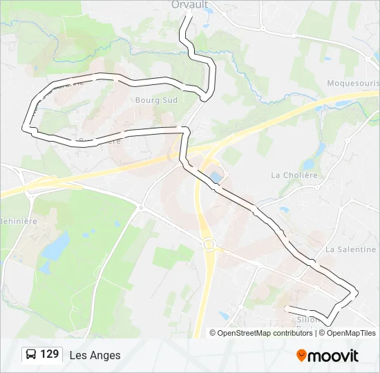 129 Bus Line Map
