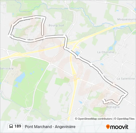 189 Bus Line Map