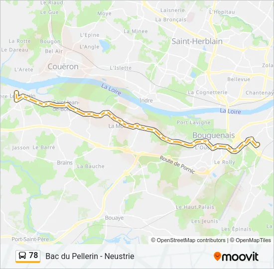 78 Bus Line Map