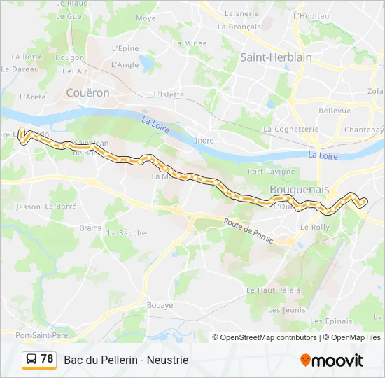 78 Bus Line Map