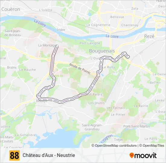 88 Bus Line Map